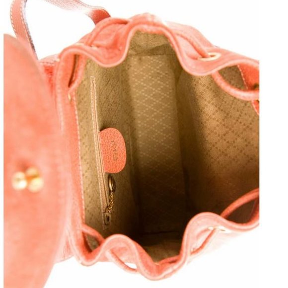 Gucci Mini Suede Bamboo Backpack Orange - Rare Color Auth main image 5